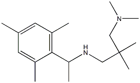 {2-[(dimethylamino)methyl]-2-methylpropyl}[1-(2,4,6-trimethylphenyl)ethyl]amine 结构式