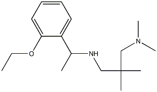 {2-[(dimethylamino)methyl]-2-methylpropyl}[1-(2-ethoxyphenyl)ethyl]amine 结构式