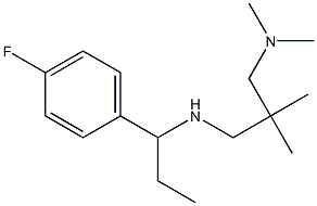 {2-[(dimethylamino)methyl]-2-methylpropyl}[1-(4-fluorophenyl)propyl]amine 结构式