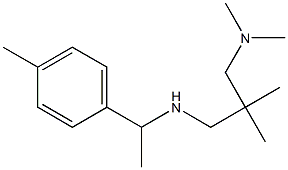 {2-[(dimethylamino)methyl]-2-methylpropyl}[1-(4-methylphenyl)ethyl]amine 结构式