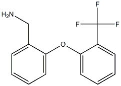 {2-[2-(trifluoromethyl)phenoxy]phenyl}methanamine 结构式