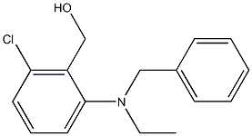 {2-[benzyl(ethyl)amino]-6-chlorophenyl}methanol 结构式