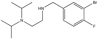 {2-[bis(propan-2-yl)amino]ethyl}[(3-bromo-4-fluorophenyl)methyl]amine 结构式