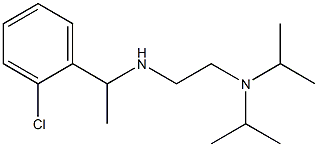 {2-[bis(propan-2-yl)amino]ethyl}[1-(2-chlorophenyl)ethyl]amine 结构式