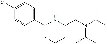 {2-[bis(propan-2-yl)amino]ethyl}[1-(4-chlorophenyl)butyl]amine 结构式