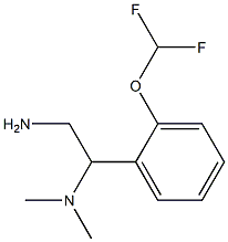 {2-amino-1-[2-(difluoromethoxy)phenyl]ethyl}dimethylamine 结构式