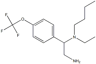 {2-amino-1-[4-(trifluoromethoxy)phenyl]ethyl}(butyl)ethylamine 结构式