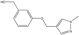 {3-[(1-methyl-1H-pyrazol-4-yl)methoxy]phenyl}methanol 结构式