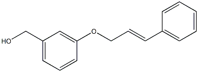 {3-[(3-phenylprop-2-en-1-yl)oxy]phenyl}methanol 结构式