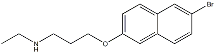 {3-[(6-bromonaphthalen-2-yl)oxy]propyl}(ethyl)amine 结构式