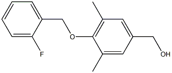 {4-[(2-fluorophenyl)methoxy]-3,5-dimethylphenyl}methanol 结构式