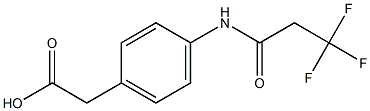 {4-[(3,3,3-trifluoropropanoyl)amino]phenyl}acetic acid 结构式