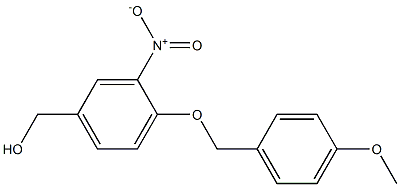 {4-[(4-methoxyphenyl)methoxy]-3-nitrophenyl}methanol 结构式