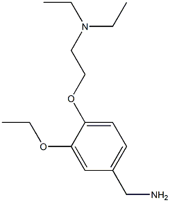 {4-[2-(diethylamino)ethoxy]-3-ethoxyphenyl}methanamine 结构式