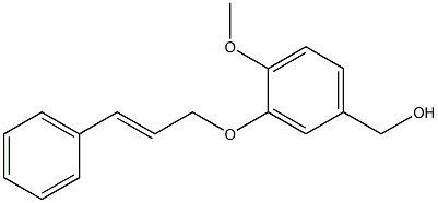 {4-methoxy-3-[(3-phenylprop-2-en-1-yl)oxy]phenyl}methanol 结构式