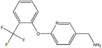 {6-[2-(trifluoromethyl)phenoxy]pyridin-3-yl}methylamine 结构式