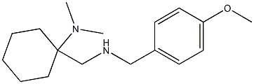 1-({[(4-methoxyphenyl)methyl]amino}methyl)-N,N-dimethylcyclohexan-1-amine 结构式