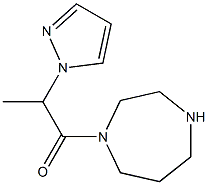 1-(1,4-diazepan-1-yl)-2-(1H-pyrazol-1-yl)propan-1-one 结构式