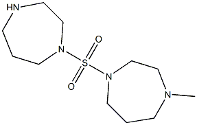 1-(1,4-diazepane-1-sulfonyl)-4-methyl-1,4-diazepane 结构式