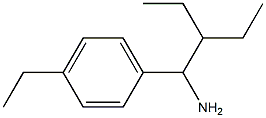 1-(1-amino-2-ethylbutyl)-4-ethylbenzene 结构式