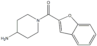 1-(1-benzofuran-2-ylcarbonyl)piperidin-4-amine 结构式