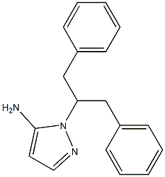 1-(1-benzyl-2-phenylethyl)-1H-pyrazol-5-amine 结构式