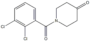 1-(2,3-dichlorobenzoyl)piperidin-4-one 结构式