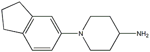 1-(2,3-dihydro-1H-inden-5-yl)piperidin-4-amine 结构式