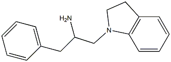 1-(2,3-dihydro-1H-indol-1-yl)-3-phenylpropan-2-amine 结构式