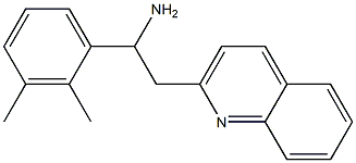 1-(2,3-dimethylphenyl)-2-(quinolin-2-yl)ethan-1-amine 结构式