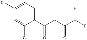 1-(2,4-dichlorophenyl)-4,4-difluorobutane-1,3-dione 结构式