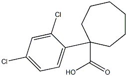 1-(2,4-dichlorophenyl)cycloheptane-1-carboxylic acid 结构式