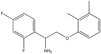 1-(2,4-difluorophenyl)-2-(2,3-dimethylphenoxy)ethanamine 结构式