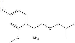 1-(2,4-dimethoxyphenyl)-2-(2-methylpropoxy)ethan-1-amine 结构式