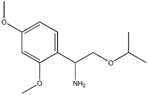 1-(2,4-dimethoxyphenyl)-2-(propan-2-yloxy)ethan-1-amine 结构式