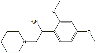 1-(2,4-dimethoxyphenyl)-2-piperidin-1-ylethanamine 结构式