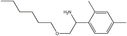 1-(2,4-dimethylphenyl)-2-(hexyloxy)ethan-1-amine 结构式