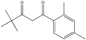 1-(2,4-dimethylphenyl)-4,4-dimethylpentane-1,3-dione 结构式