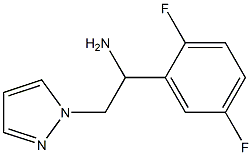 1-(2,5-difluorophenyl)-2-(1H-pyrazol-1-yl)ethanamine 结构式