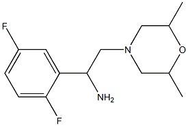 1-(2,5-difluorophenyl)-2-(2,6-dimethylmorpholin-4-yl)ethanamine 结构式