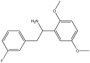 1-(2,5-dimethoxyphenyl)-2-(3-fluorophenyl)ethan-1-amine 结构式