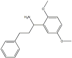1-(2,5-dimethoxyphenyl)-3-phenylpropan-1-amine 结构式