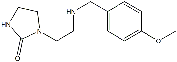 1-(2-{[(4-methoxyphenyl)methyl]amino}ethyl)imidazolidin-2-one 结构式