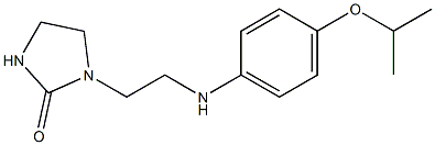 1-(2-{[4-(propan-2-yloxy)phenyl]amino}ethyl)imidazolidin-2-one 结构式