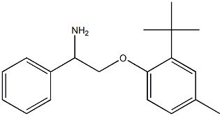 1-(2-amino-2-phenylethoxy)-2-tert-butyl-4-methylbenzene 结构式