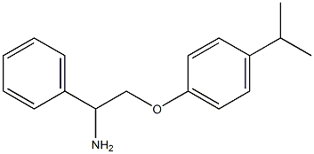 1-(2-amino-2-phenylethoxy)-4-(propan-2-yl)benzene 结构式