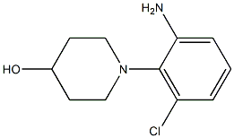 1-(2-amino-6-chlorophenyl)piperidin-4-ol 结构式