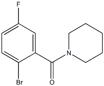 1-(2-bromo-5-fluorobenzoyl)piperidine 结构式