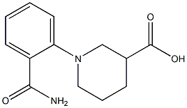 1-(2-carbamoylphenyl)piperidine-3-carboxylic acid 结构式