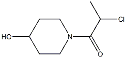1-(2-chloropropanoyl)piperidin-4-ol 结构式